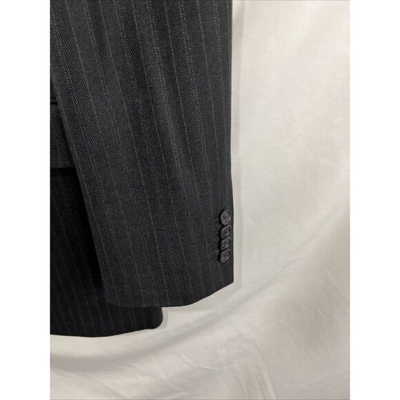 Banana Republic Modern Wool Pinstriped Suit Jacket Mens Size 38R - Picture 3 of 16